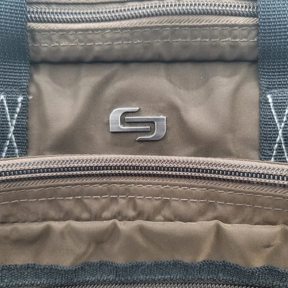 Solo New York Brown Messenger Bag Briefcase Laptop Bag Multiple Pockets OP050211
